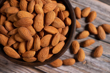 almonds in a bowl