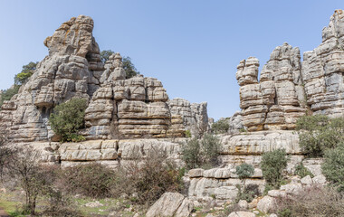 Fototapeta na wymiar El Torcal, Naturschutzgebiet in Andalusien, Spanien 