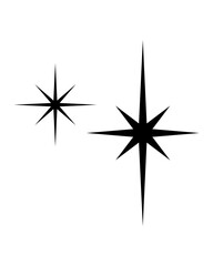 Simple star silhouettes