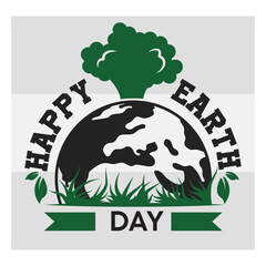 Happy Earth Day, Earth Day, Earth Day Svg, Celebration Svg, April 22, Typography, Earth Day Quotes, Earth Day Cut File, Global Day, Earth Day T-shirt Design, SVG, EPS