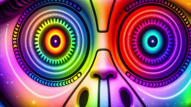 The eyes of an alien creature awakens the concept of artificial intelligence, Technologies of our future, artificial intelligence generation.