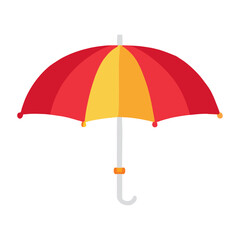 yellow and red umbrella