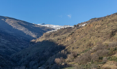 Blick in die Berge der Sierra Nevada, Naturschutzgebiet in  Andalusien, Spanien
