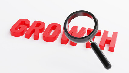 Growth concept background illustration 3d