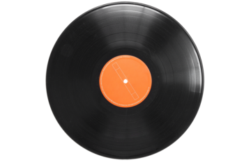 vinyl album png isolated retro record 
