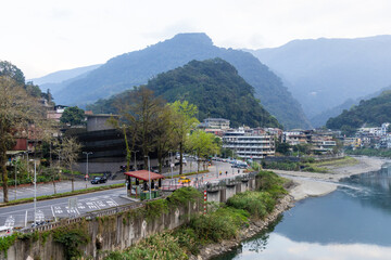 Fototapeta premium Beautiful landscape in Wulai of Taiwan