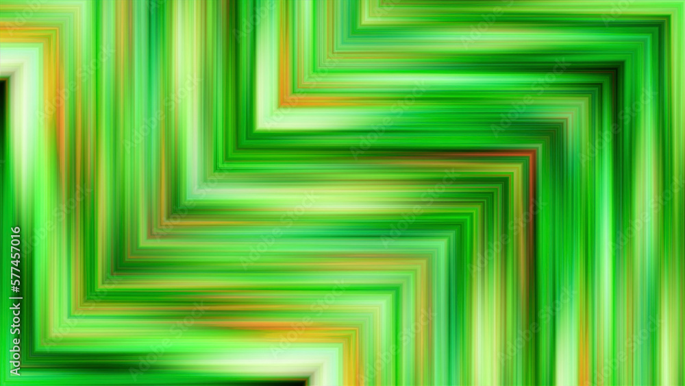 Poster abstract green zigzag stripes all over the screen. motion. colorful green stripes pattern with gradi