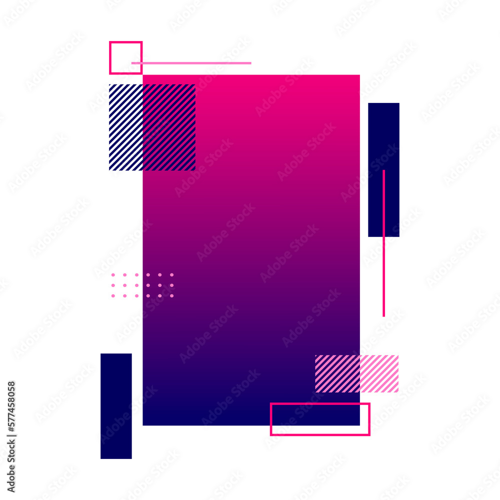 Poster abstract trendy shape for copy space