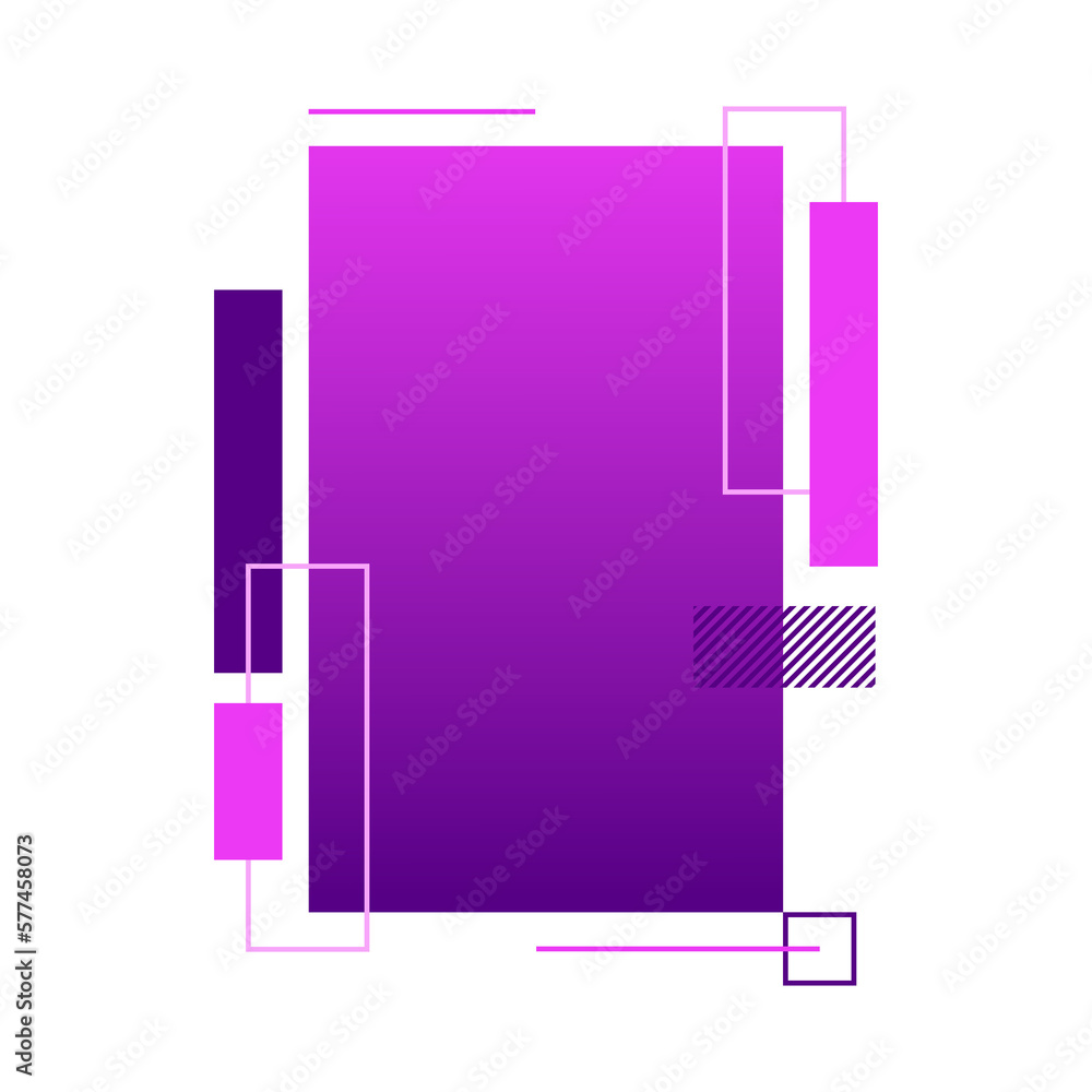 Poster rectangle gradient shape for copy space