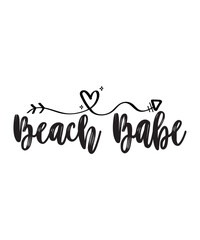 Beach Babe SVG Cut File
