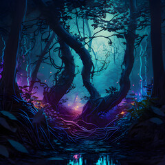 enchanted forest - AI