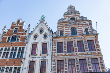 Fototapeta na wymiar Historical Leuven Town hall - Historisch Stadhuis van Leuven - Historical landmark in Leuven, Belgium