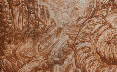 Amazing sand drawing on glass