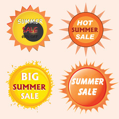 set of offer sale discount tags, special offer tags, best deal tags special offer badges, offer sale ribbons with modern design illustration vector