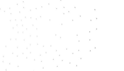 XMAS Stars - Holiday silver decoration, glitter frame isolated -