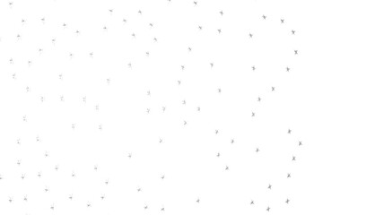 XMAS Banner with silver decoration. Festive border with falling glitter dust and stars.