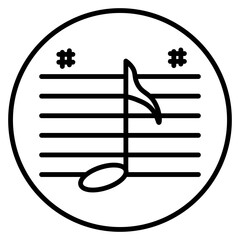 musical scale  illustration