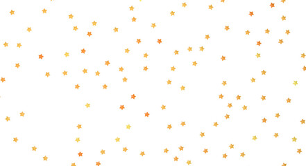 XMAS Stars - Banner with golden decoration. Festive border with falling glitter dust and stars.