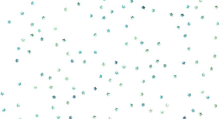 XMAS Stars - Banner with golden decoration. Festive border with falling glitter dust and stars.