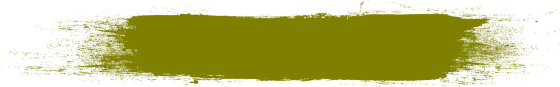 Olive green brush stroke isolated on background. Paint brush stroke vector for ink paint, grunge design element, dirt banner, watercolor design, dirty texture. Trendy brush stroke, vector illustration