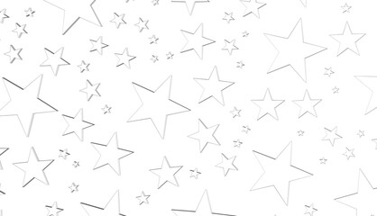 Stars - stars. Confetti celebration, Falling silver abstract decoration for party, birthday celebrate,