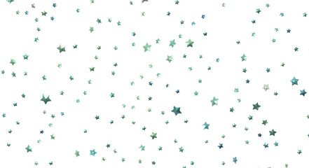 XMAS Stars - Banner with golden decoration. Festive border with falling glitter dust and stars.