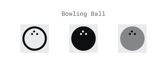 Bowling Ball Icons Sheet