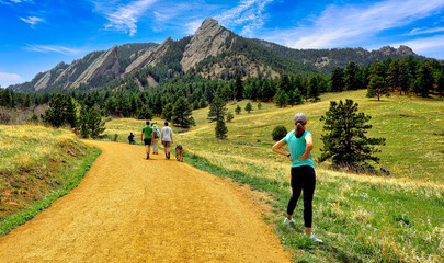 Visitors to Boulder, Colorado, often visit the Flatirons, stunning rock formations on the southwest...