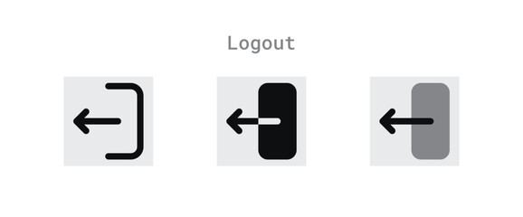 Logout Icons Sheet