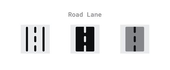 Highway Lane Icons Sheet