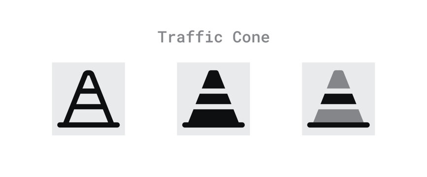 Traffic Cone Icons Sheet