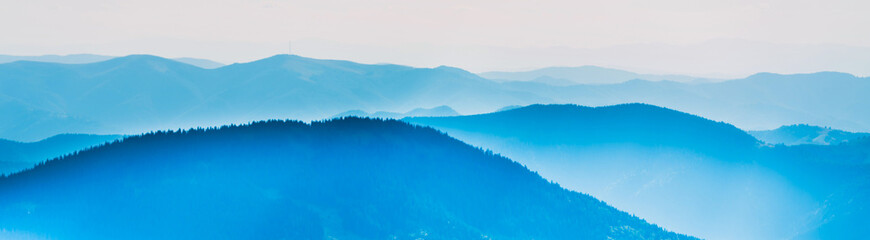 Blue mountains landscape, mountain landscape panorama