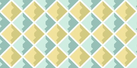 Diamond-shaped tiles. For print, interior, seamless canvas.