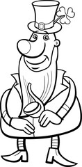 cartoon Leprechaun character on Saint Patrick Day