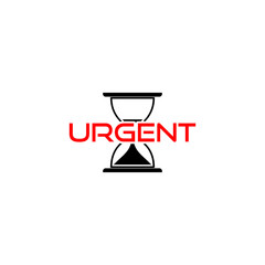 Urgent logo icon isolated on white background