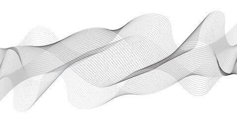 Abstract wave lines on transparent background with white smooth element swoosh speed wave modern stream background