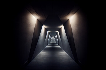 Empty tunnel. Generative Ai