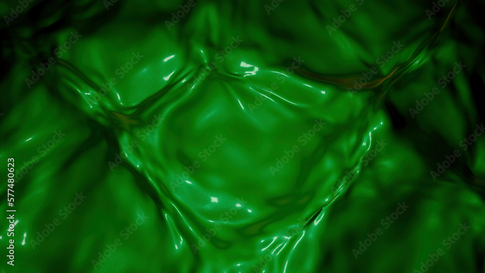 Poster 3d colored liquid with ripples on surface. design. bright liquid with wavy textures on surface. brig