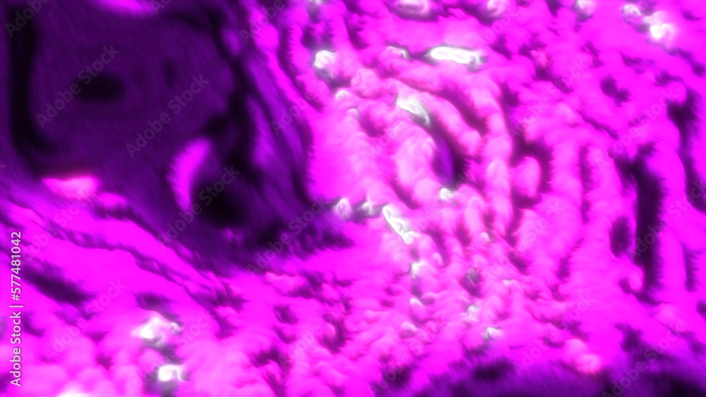 Aufkleber bubbling liquid with glowing molecules. motion. bright boiling liquid with shimmering ripples. plasm