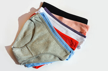 women's underpants. comfortable underwear. cotton. background for the design.