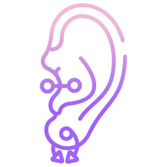 Ear piercing icon