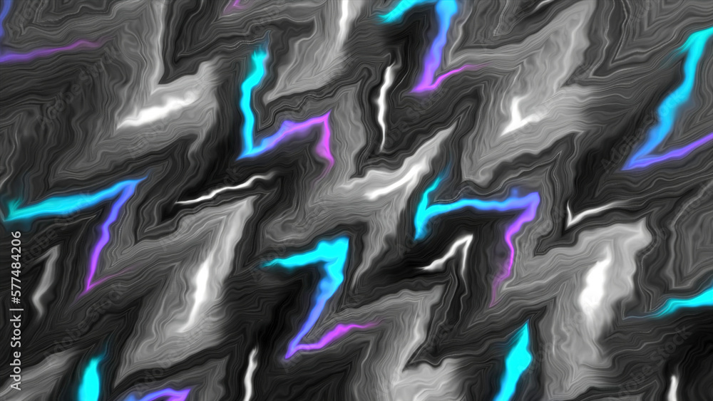 Poster pattern with curved lines and colorful stripes with water ripples. motion. stylish pattern with colo