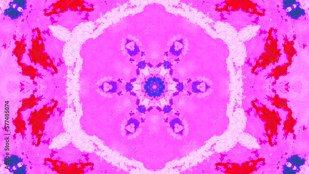 Poster colorful bright patterns in kaleidoscope. motion. beautiful animation with colorful bright patterns.