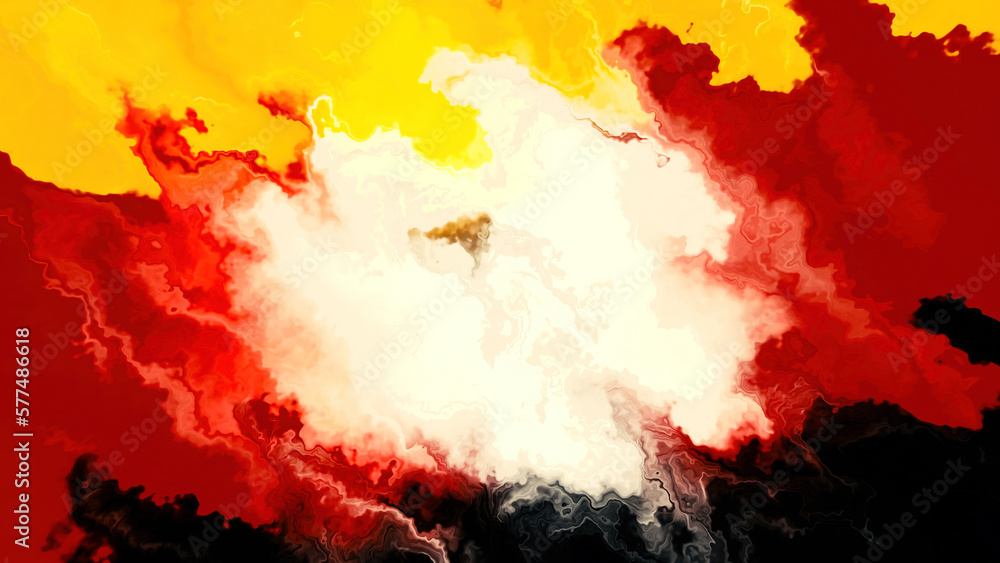 Poster animation with patterns of spots of moving colors. motion. animation with effect of moving blurred c
