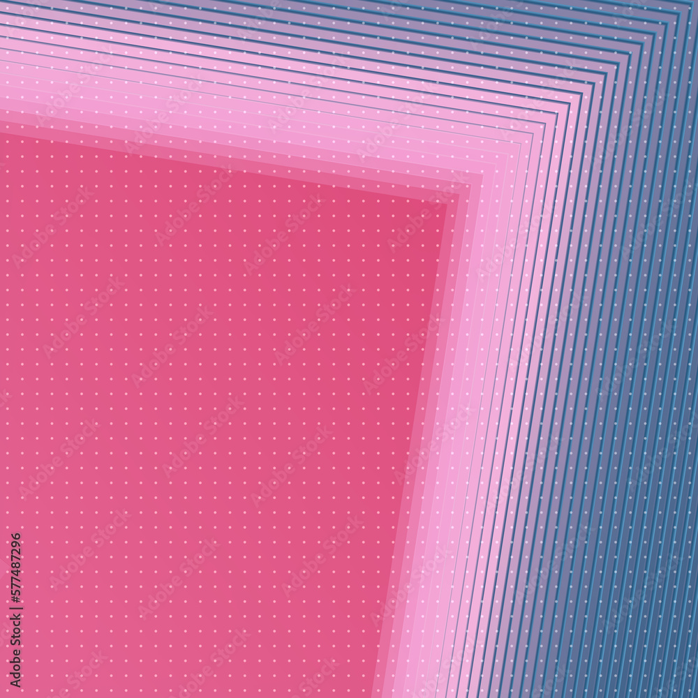 Aufkleber Abstract background with simple geometric shapes and trendy multi colored gradient. 3d rendering digital illustration
