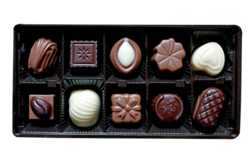 Box of chocolate bonbon