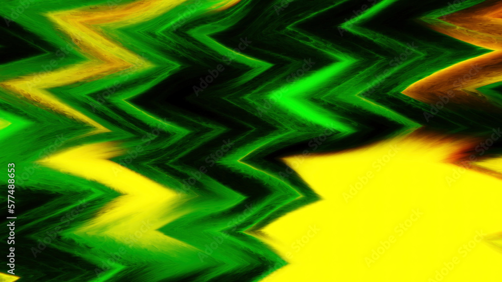 Poster moving background with liquid zigzag pattern. motion. pattern with moving wavy stripes and triangula