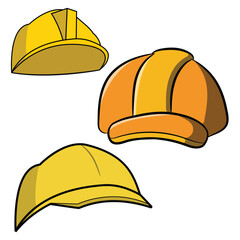 Builder Hard Hat Contractor Yellow Helmet
