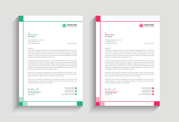 minimal simple creative unique corporate business identity letterhead vector template design