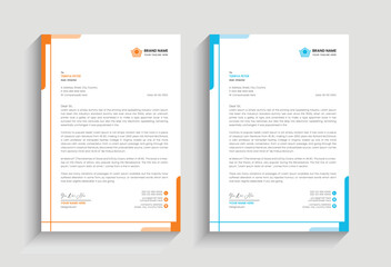 minimal simple creative unique corporate business identity letterhead vector template design